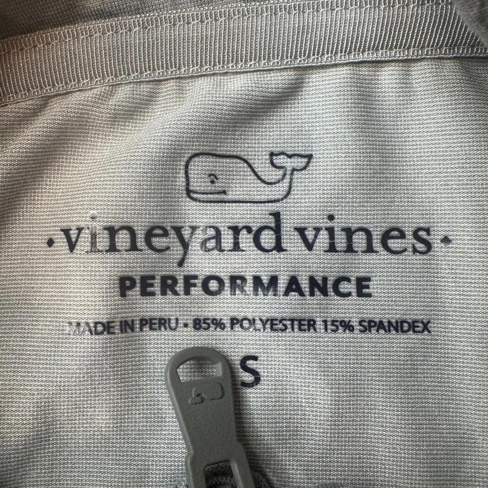 Vineyard Vines Pullover Mens S Gray Camo Performance Quarter Zip Active Top